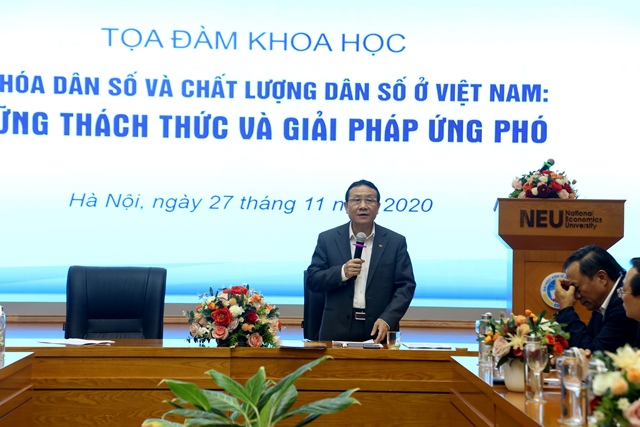 PGS.TS Nguyễn Hồng Sơn, Phó Trưởng Ban Kinh tế Trung ương phát biểu tại Tọa đàm